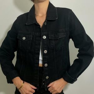 Zara Black Denim Jacket